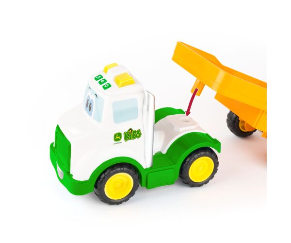JD Kids John Deere - Traktor Johnny s tahačem 37 cm