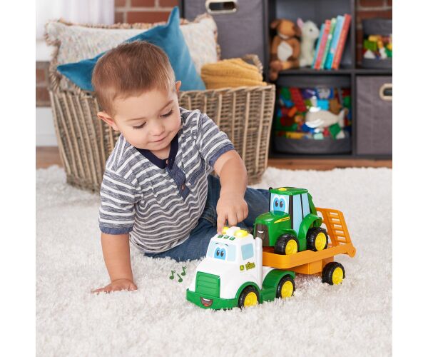 JD Kids John Deere - Traktor Johnny s tahačem 37 cm