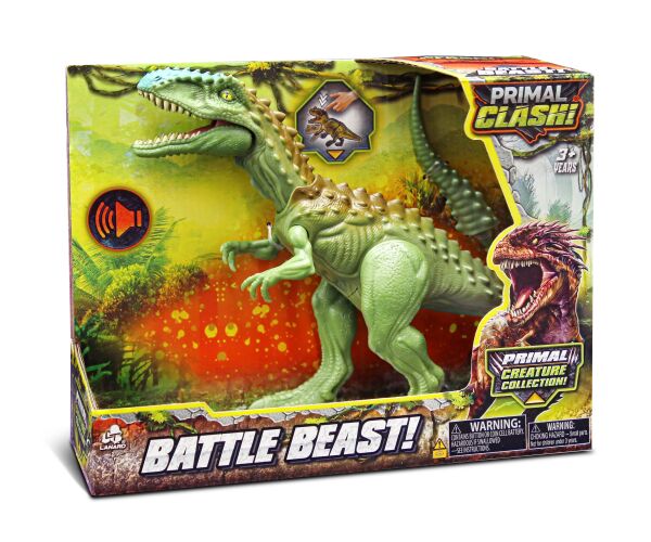 Primal Clash! Bitevní dinosaurus 21 cm
