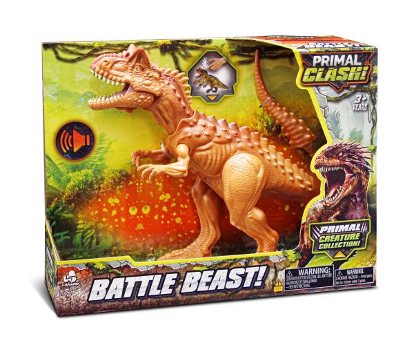 Primal Clash! Bitevní dinosaurus 21 cm
