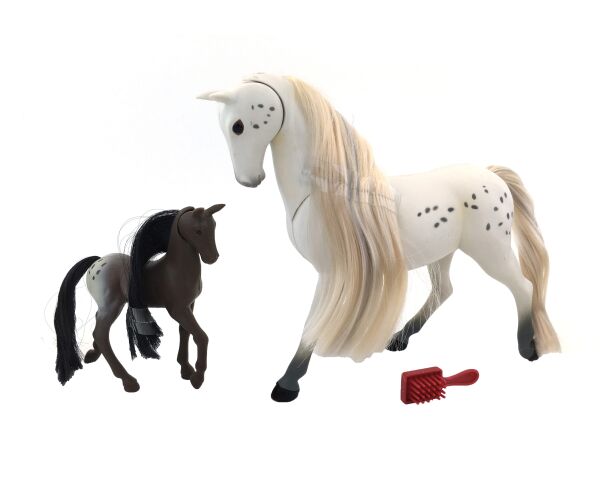 Royal Breeds - Kůň 20 cm s hříbátkem 8 cm