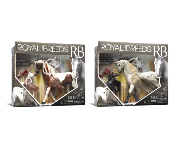 Royal Breeds - Kůň 20 cm s hříbátkem 8 cm