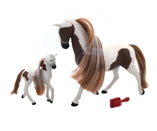 Royal Breeds - Kůň 20 cm s hříbátkem 8 cm