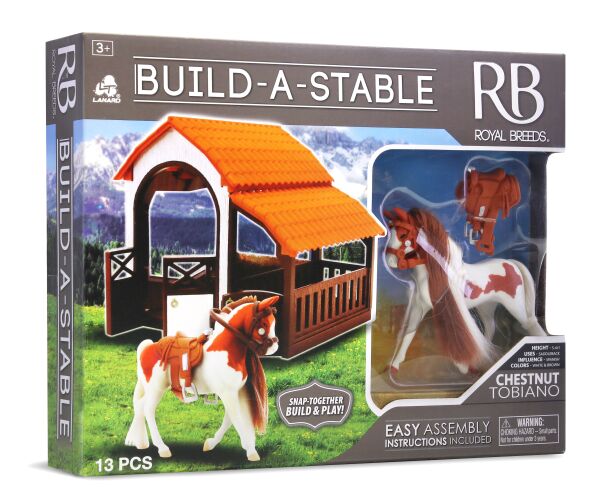 Royal Breeds - Kůň se stájí set 9 cm