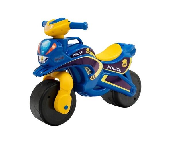 DOLONI Odrážedlo motorka žluto-modrá 70x32x52