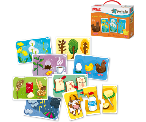 Far Far Land Puzzle trojice 8 obrázků