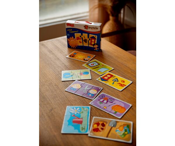Far Far Land Puzzle činnosti trojice 8 obrázků