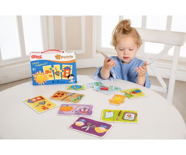 Far Far Land Puzzle činnosti trojice 8 obrázků