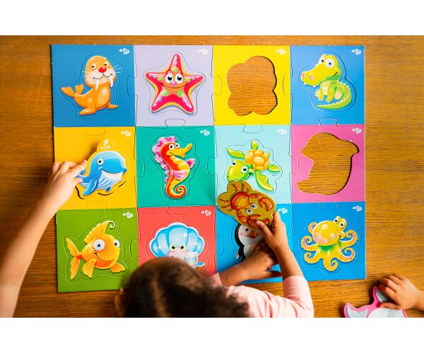 Far Far Land Maxi Puzzle mořská zvířátka 24 dílků 61x47 cm