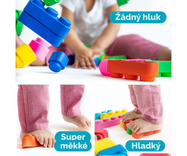 Far Far Land Stavebnice měkká 42 bloků