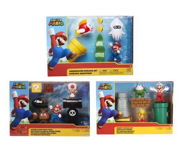 Super Mario Set figurek dioráma 6 cm