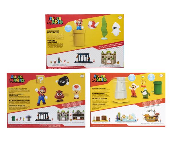 Super Mario Set figurek dioráma 6 cm