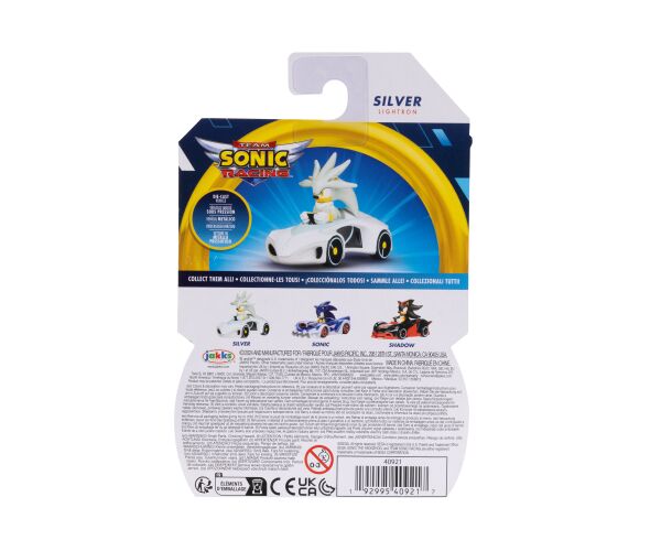 Sonic Auto kov/plast 7 cm 1:64 - Wave 7