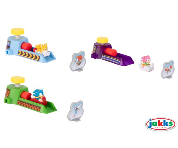 Sonic Go Go Racers Mini Launcher SET