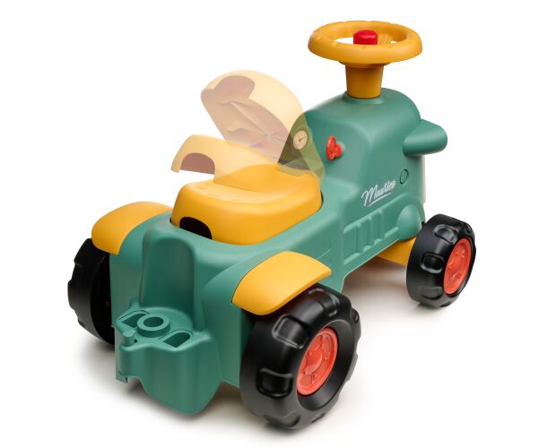Falk traktor baby Maurice zelený vintage s přívěsem
