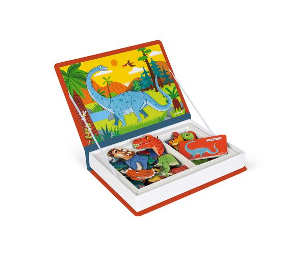 Janod Magnetická kniha Magnetibook Dinosauři