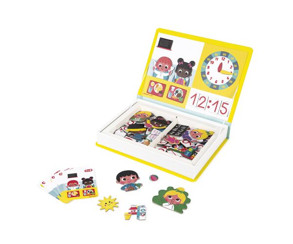 Janod Janod Magnetická kniha Magnetibook Hodiny