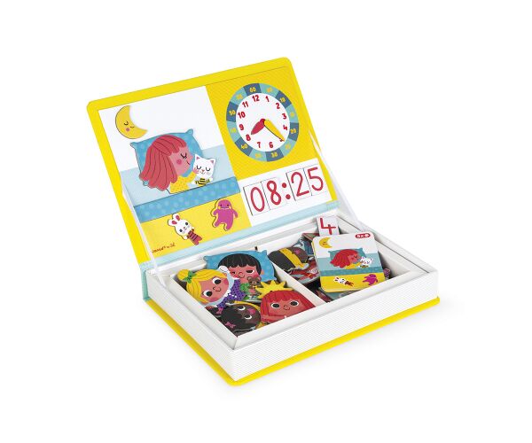 Janod Janod Magnetická kniha Magnetibook Hodiny