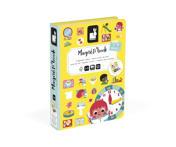 Janod Janod Magnetická kniha Magnetibook Hodiny