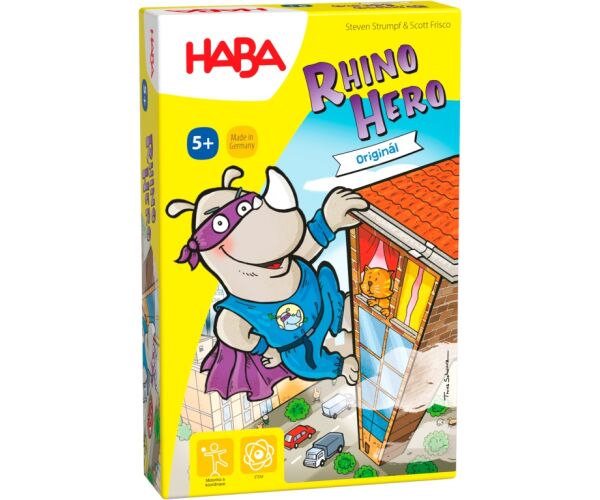 Haba Společenská hra pro děti Rhino Hero CZ verze