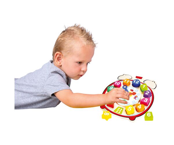 Dřevěné hodiny vkládací 24cm