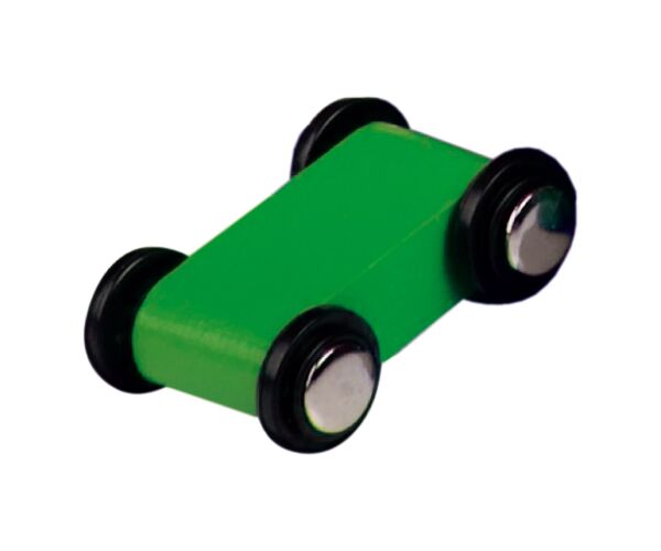 Autodráha dřevěná s autíčky 4ks