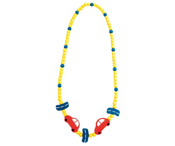 Náhrdelník auto dřevěný 20cm