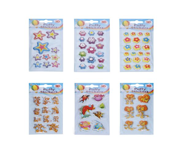 Samolepky Puffy 3D MIX