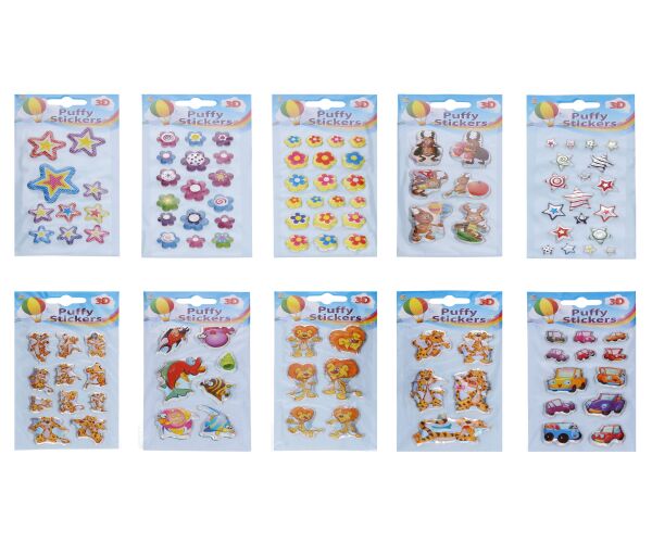 Samolepky Puffy 3D MIX