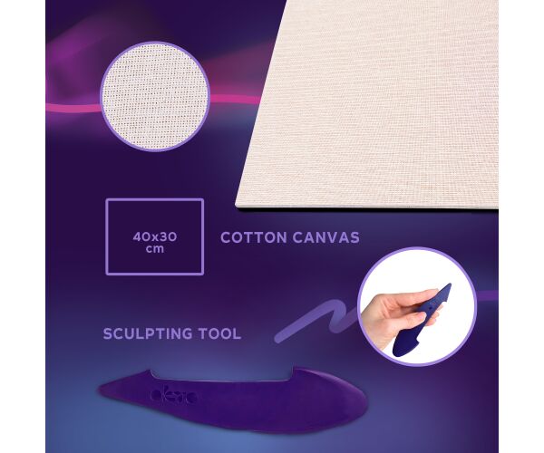 OKTO SENSOTY ART výtvarná sada  ”Květinové záhony v Holandsku” 30x40 cm