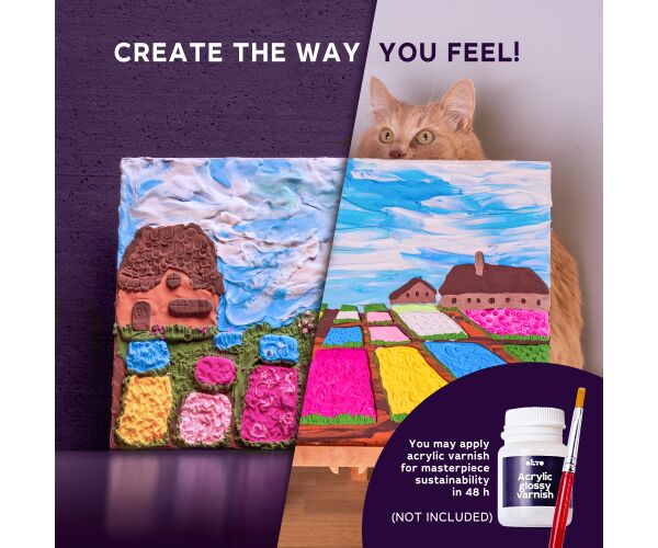 OKTO SENSOTY ART výtvarná sada  ”Květinové záhony v Holandsku” 30x40 cm