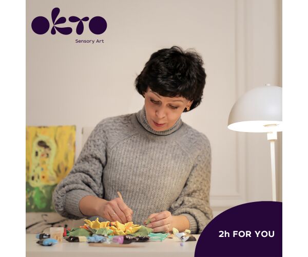 OKTO SENSOTY ART výtvarná sada  ”Květinové záhony v Holandsku” 30x40 cm