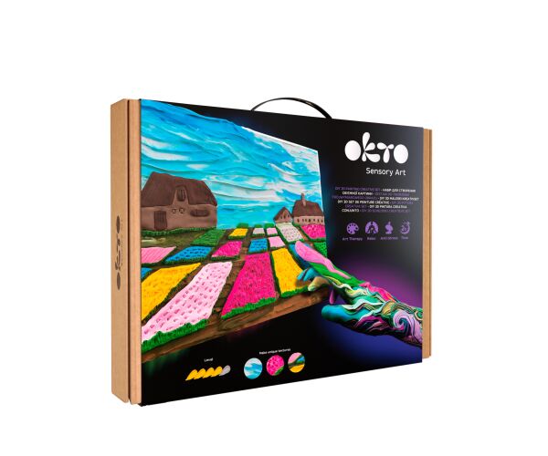 OKTO SENSOTY ART výtvarná sada  ”Květinové záhony v Holandsku” 30x40 cm