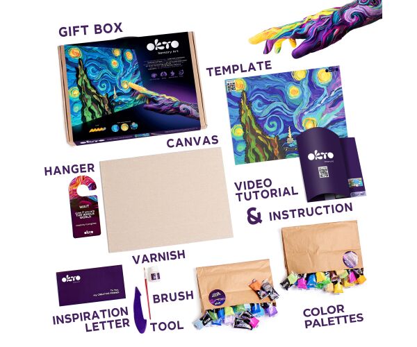 OKTO výtvarná sada ”Hvězdná noc” 30x40 cm