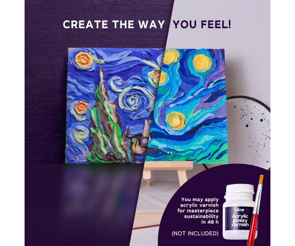 OKTO výtvarná sada ”Hvězdná noc” 30x40 cm