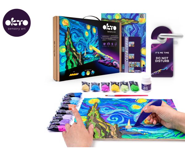 OKTO výtvarná sada ”Hvězdná noc” 30x40 cm