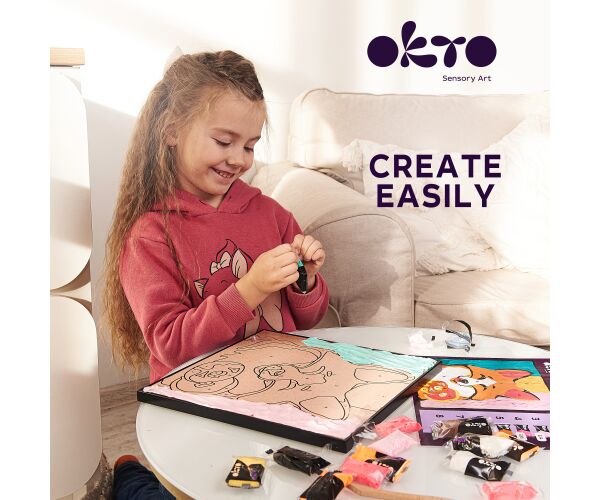 OKTO Liška výtvarná sada malování na plátno 29x29cm