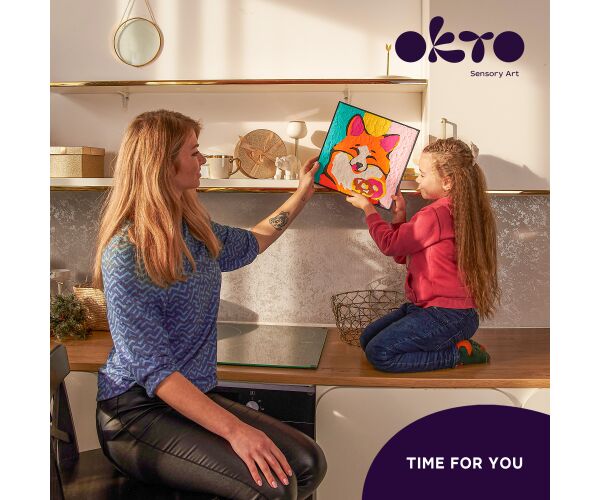 OKTO Liška výtvarná sada malování na plátno 29x29cm