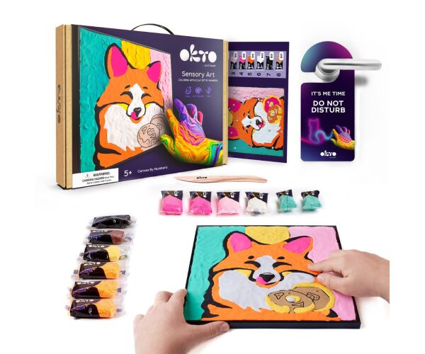 OKTO Liška výtvarná sada malování na plátno 29x29cm