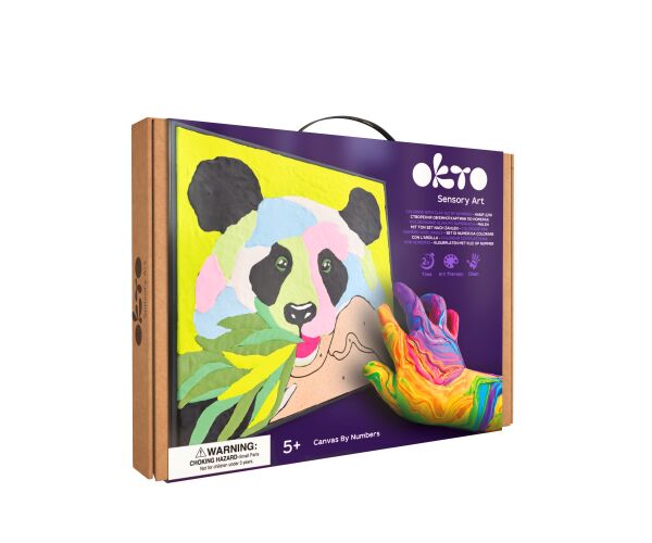 OKTO Panda výtvarná sada malování podle čísel 30x30 cm