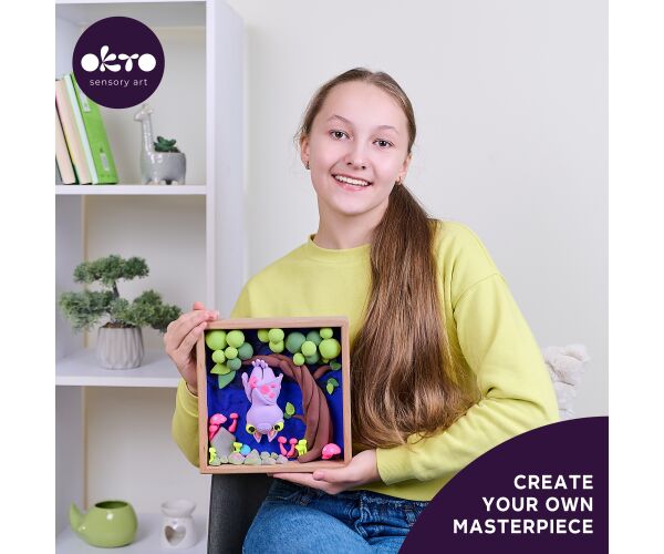 OKTO Modelování Malý svět v rámečku motiv 