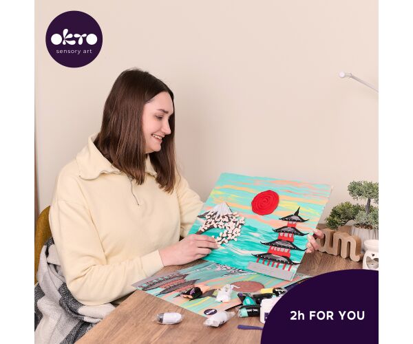 OKTO Výtvarný set malování hmotou #Japan 30x40 cm
