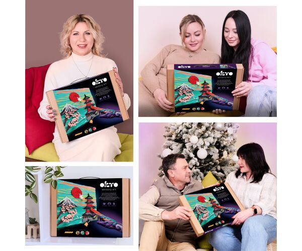 OKTO Výtvarný set malování hmotou #Japan 30x40 cm