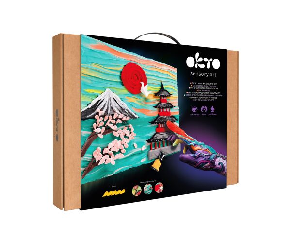 OKTO Výtvarný set malování hmotou #Japan 30x40 cm