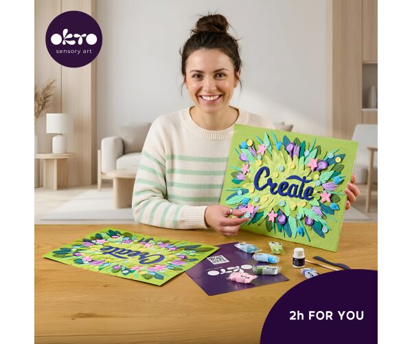 OKTO Lettering Výtvarný set malování hmotou 