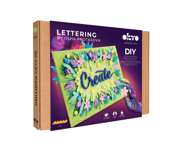 OKTO Lettering Výtvarný set malování hmotou 