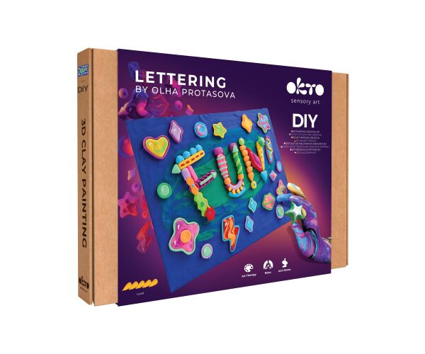 OKTO Lettering Výtvarný set malování hmotou 