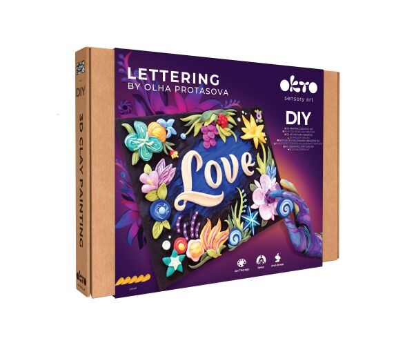 OKTO Lettering Výtvarný set malování hmotou 
