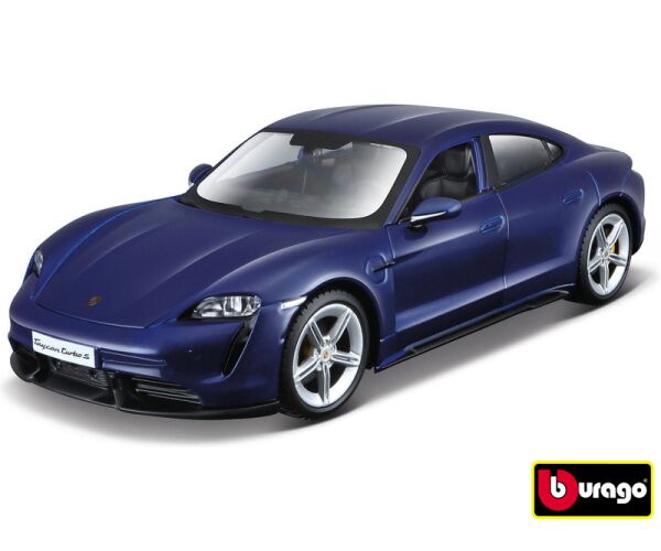 Bburago 1:24 Porsche Taycan Turbo S 2019 Carrara Blue