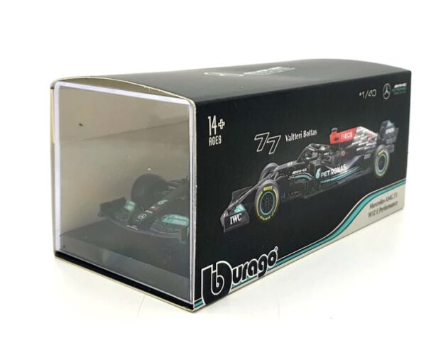 Bburago 1:43 RACE  F1 - MERCEDES-AMG F1 W12 E Performance (2021) #77 (Valtteri Bottas)